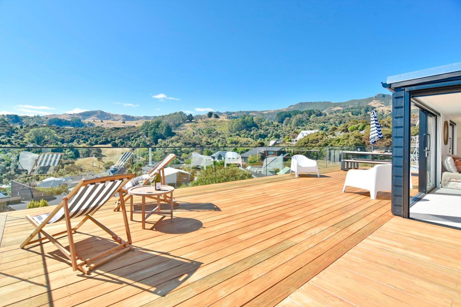 Akaroa Harbour View - Christchurch Holiday Homes מראה חיצוני תמונה